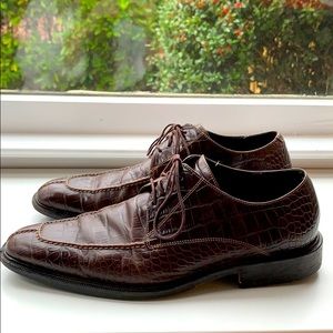 Cole Haan Alligator embossed Men’s Leather oxfords